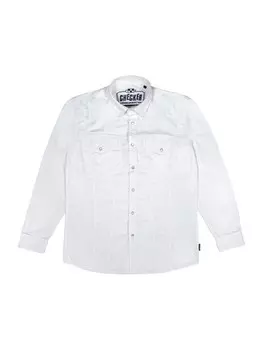 Джинсовая рубашка Checker Regular fit Button Up Shirt Dynasty Denim, белый