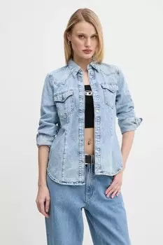 Джинсовая рубашка DE-WAVES SHIRT Diesel, синий
