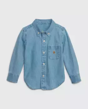 Джинсовая рубашка для мальчика Gap, синий