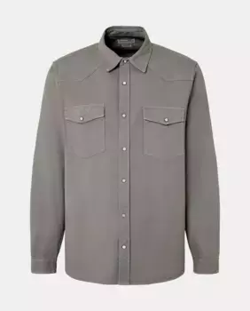 Джинсовая рубашка для мужчин Green Coast, светло-серый