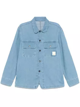 Джинсовая рубашка Emporio Armani, синий