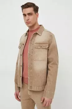 Джинсовая рубашка Enzo Pepe Jeans, бежевый