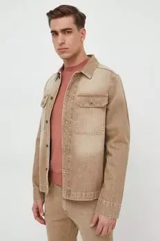 Джинсовая рубашка Enzo Pepe Jeans, бежевый