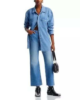 Джинсовая рубашка Exes And Ohs MOTHER, синий