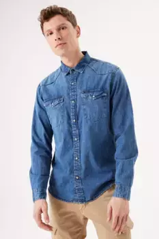 Джинсовая рубашка Garcia, цвет Medium Used