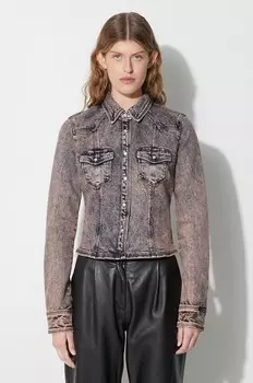 Джинсовая рубашка Guess Originals, розовый