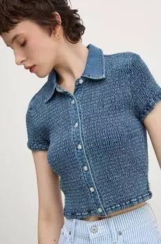 Джинсовая рубашка Guess Originals, синий