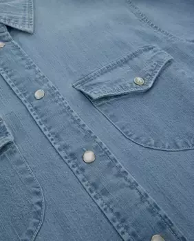 Джинсовая рубашка Guess, темно-синий