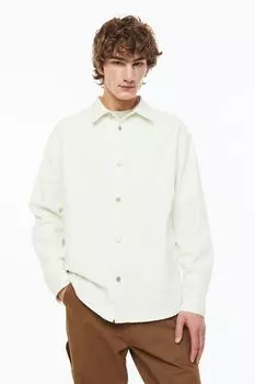 Джинсовая рубашка H&amp;M, сливочный