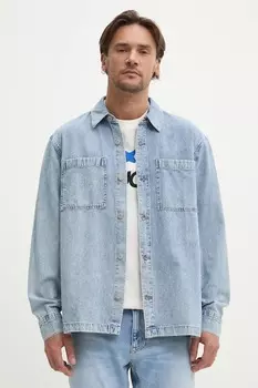 Джинсовая рубашка Hollister Co., синий
