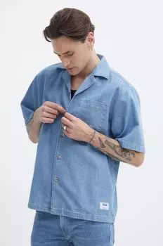 Джинсовая рубашка Hugo Blue, синий