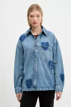 Джинсовая рубашка Hugo Blue, синий