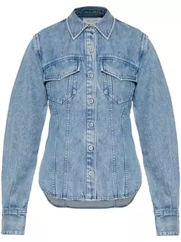 Джинсовая рубашка Энни Rag & bone, синий