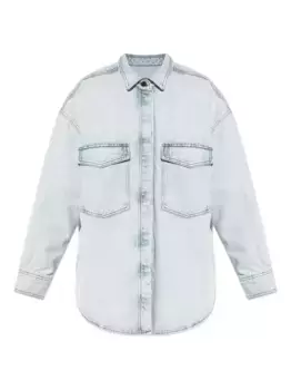 Джинсовая рубашка Joybird с накладными карманами American Vintage, синий