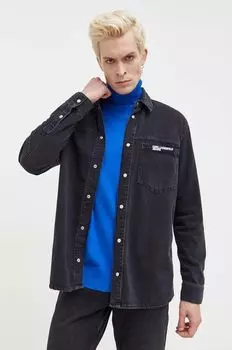 Джинсовая рубашка Karl Lagerfeld, черный