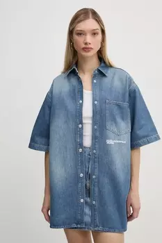 Джинсовая рубашка Karl Lagerfeld Jeans, синий