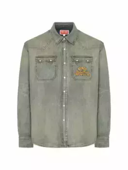 Джинсовая рубашка Kenzo Drawn Varsity Kenzo, мультиколор