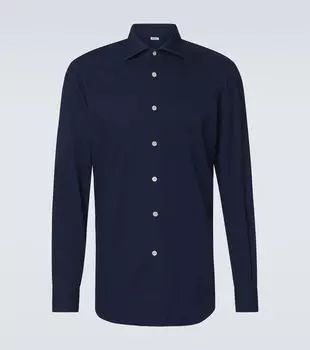 Джинсовая рубашка Kiton, Dark Blue