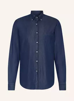 Джинсовая рубашка комфортного кроя Paul & Shark, синий