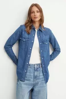 Джинсовая рубашка Lauren Ralph Lauren, синий