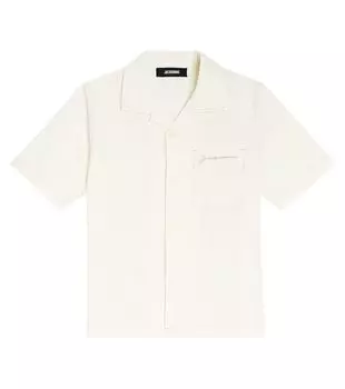 Джинсовая рубашка le chemise Jacquemus Enfant, белый