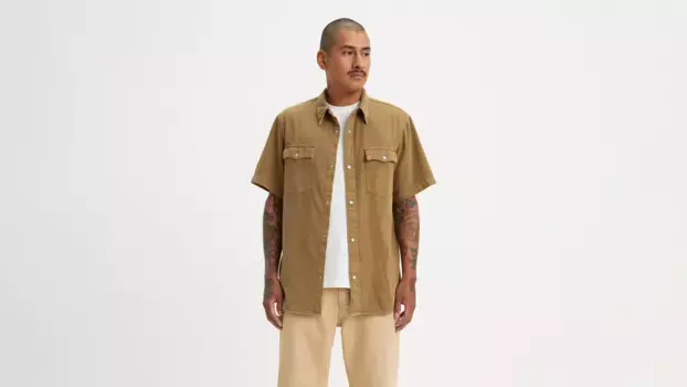 Джинсовая рубашка Levi's "СРЕДСТВЕННЫЙ ФИТ ВЕСТЕРН", цвет Flynn Garment Dye