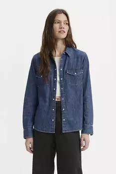 Джинсовая рубашка Levis Levi's, темно-синий