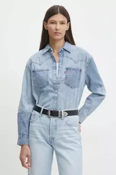 Джинсовая рубашка Леви Levi'S, синий