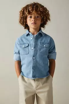 Джинсовая рубашка Mardin Reiss, синий