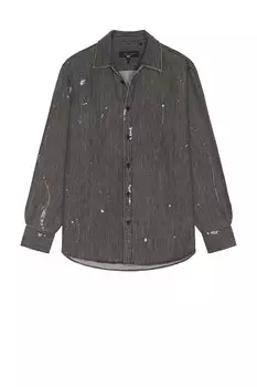 Джинсовая рубашка Matthew от Rag & Bone, panited charcoal