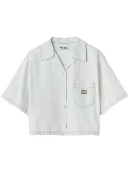 Джинсовая рубашка MIU MIU, синий