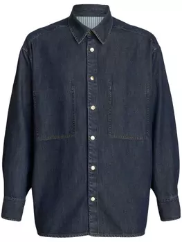 Джинсовая рубашка на пуговицах ETRO, синий