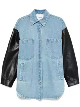 Джинсовая рубашка Nanushka, синий