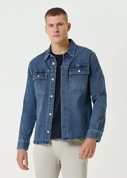 Джинсовая рубашка Network, индиго