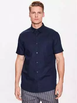 Джинсовая рубашка обычного кроя Indicode, синий