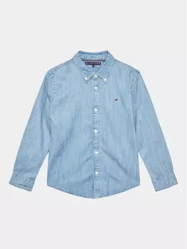 Джинсовая рубашка обычного кроя Tommy Hilfiger, синий