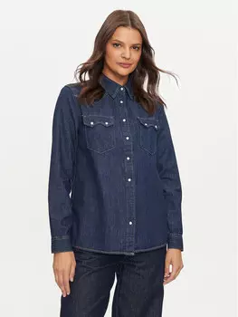 Джинсовая рубашка обычного кроя United Colors Of Benetton, синий