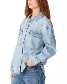 Джинсовая рубашка оверсайз BLANKNYC, синий