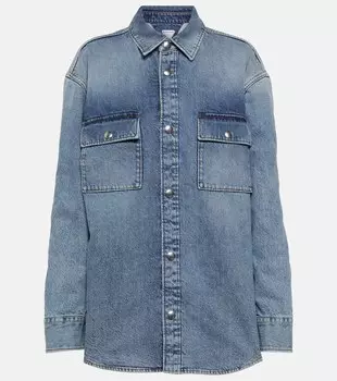 Джинсовая рубашка оверсайз BOTTEGA VENETA, синий