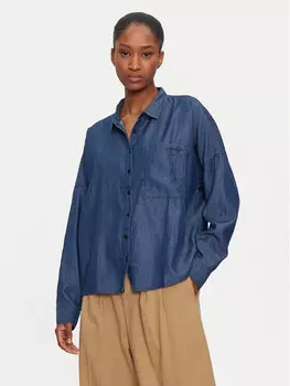 Джинсовая рубашка оверсайз Mustang, синий