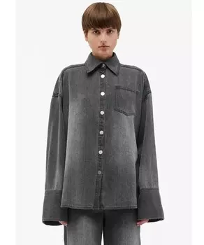 Джинсовая рубашка оверсайз Remain, мультиколор