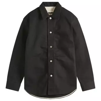 Джинсовая рубашка-овершот Jil Sander, черный