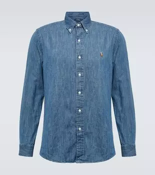 Джинсовая рубашка Polo Ralph Lauren, синий
