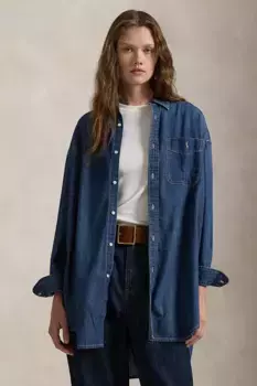 Джинсовая рубашка Polo Ralph Lauren, синий