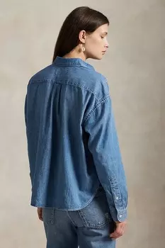 Джинсовая рубашка Polo Ralph Lauren, синий