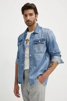 Джинсовая рубашка RELAXED OVERSHIRT Pepe Jeans, синий