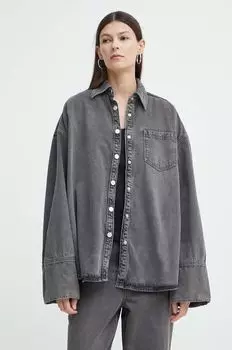 Джинсовая рубашка Remain, черный