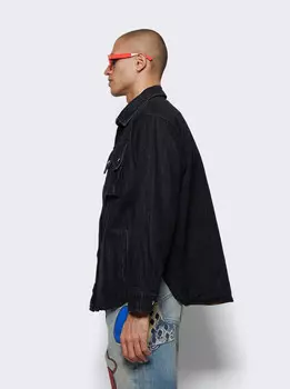 Джинсовая рубашка Rhude, черный