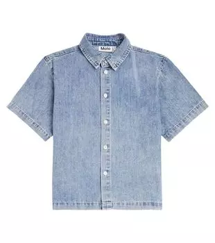 Джинсовая рубашка Richie Molo, синий