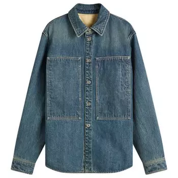 Джинсовая рубашка с длинным рукавом оверсайз Jil Sander+, синий